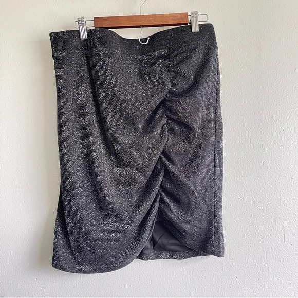 Torrid Knit Glitter Lurex Surplice Peplum Top & pencil skirt women’s 2X Skirt 1X - Picture 13 of 16